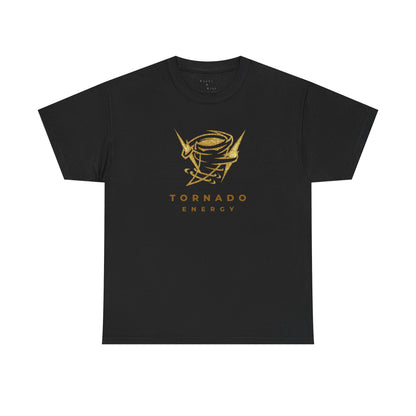 'Tornado Energy' Gold Storm Logo Graphic Tee