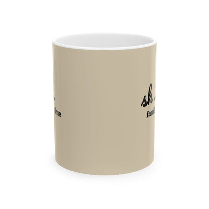 Ceramic Mug — "Sh... Family time"  (11oz/15oz)