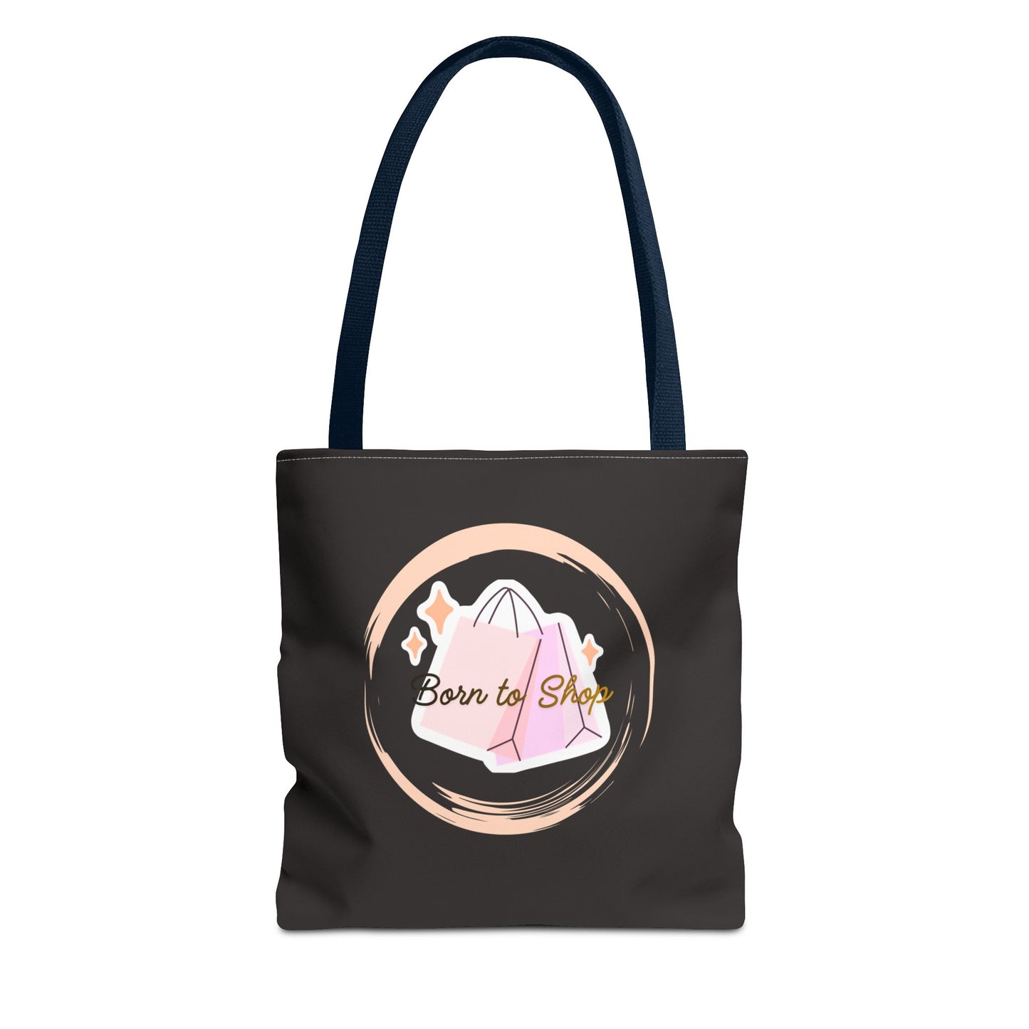 Shopping Tote Bag — "Born to Shop" Graphic Tote