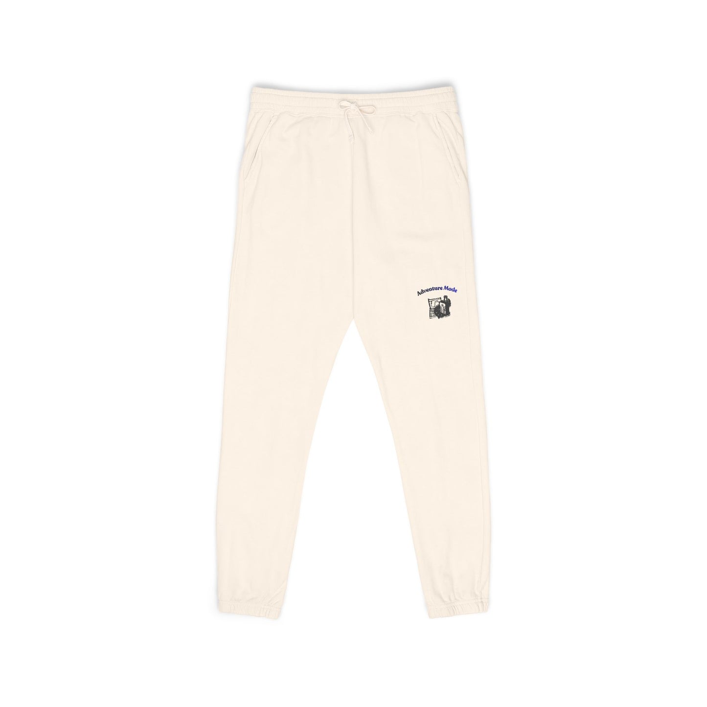 Cream 'Good Intentions' Fleece Sweatpants — Cozy Garment-Dyed Lounge Joggers