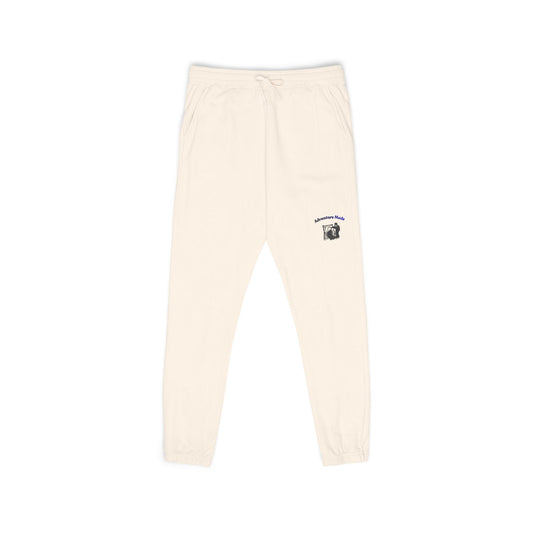 Cream 'Good Intentions' Fleece Sweatpants — Cozy Garment-Dyed Lounge Joggers