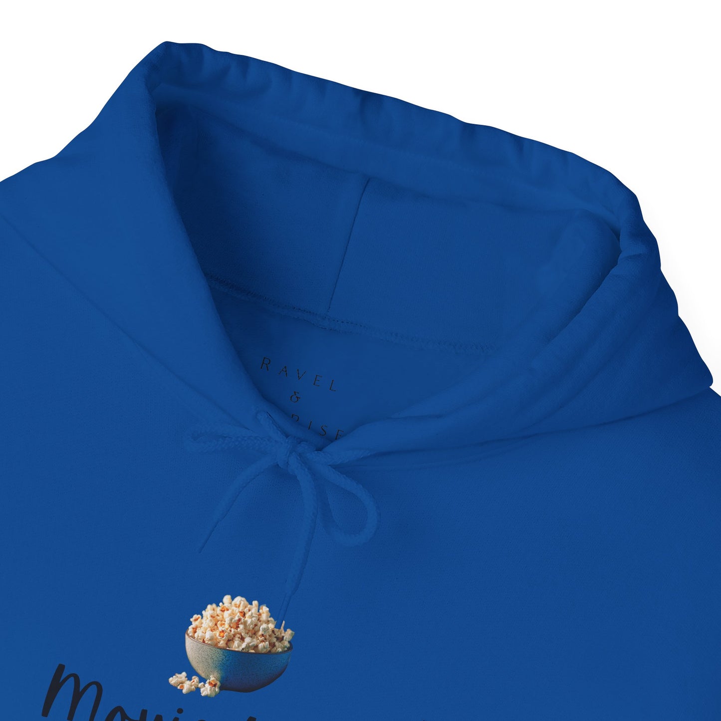 Movie Time Hoodie — Cozy Popcorn Graphic Sweatshirt