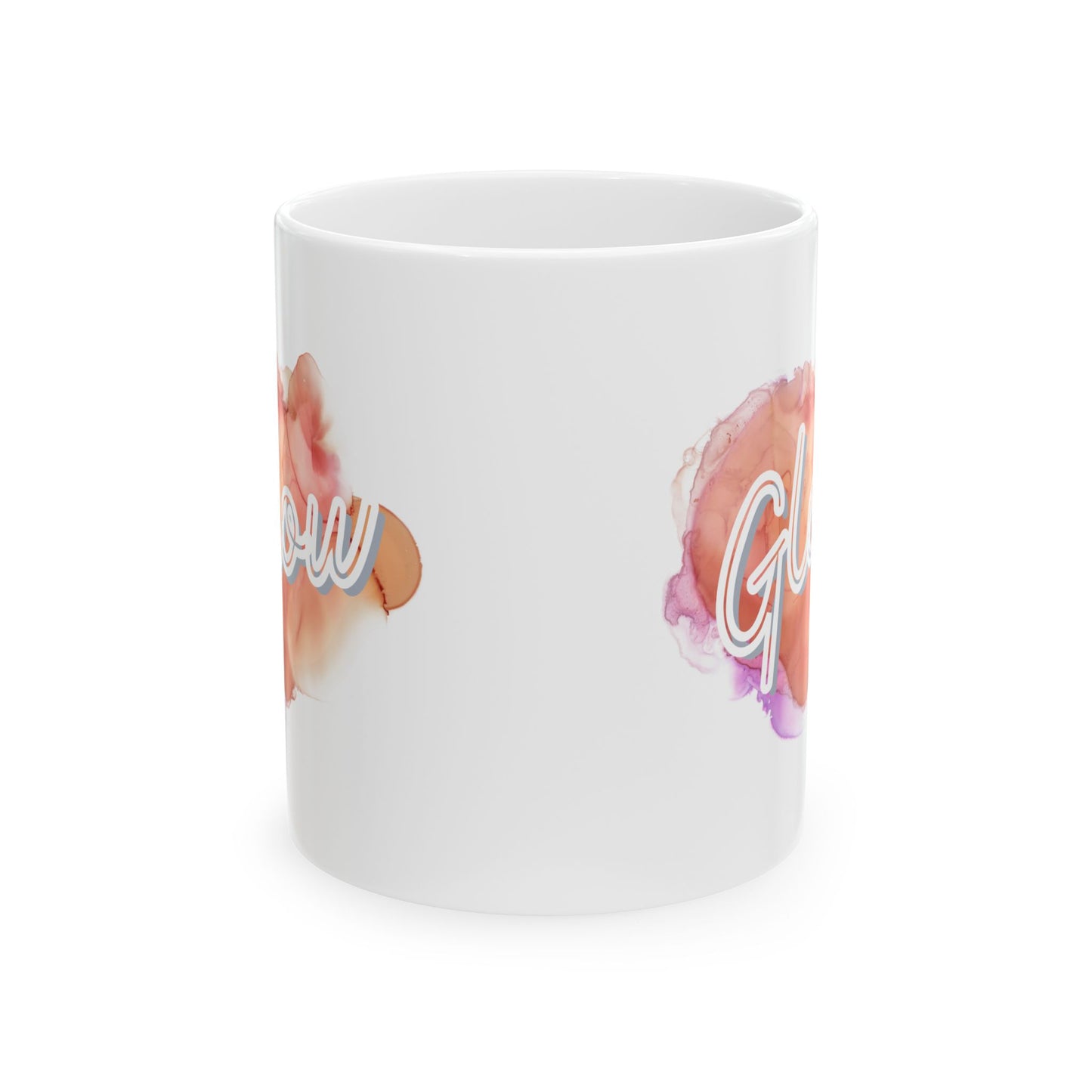 Glow Watercolor Inspirational Floral Ceramic Coffee Cup (11oz/15oz)