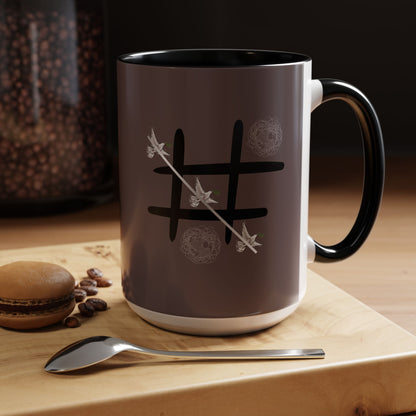 Peace Wins Ceramic Coffee Cup Peace/War design (11/15oz)