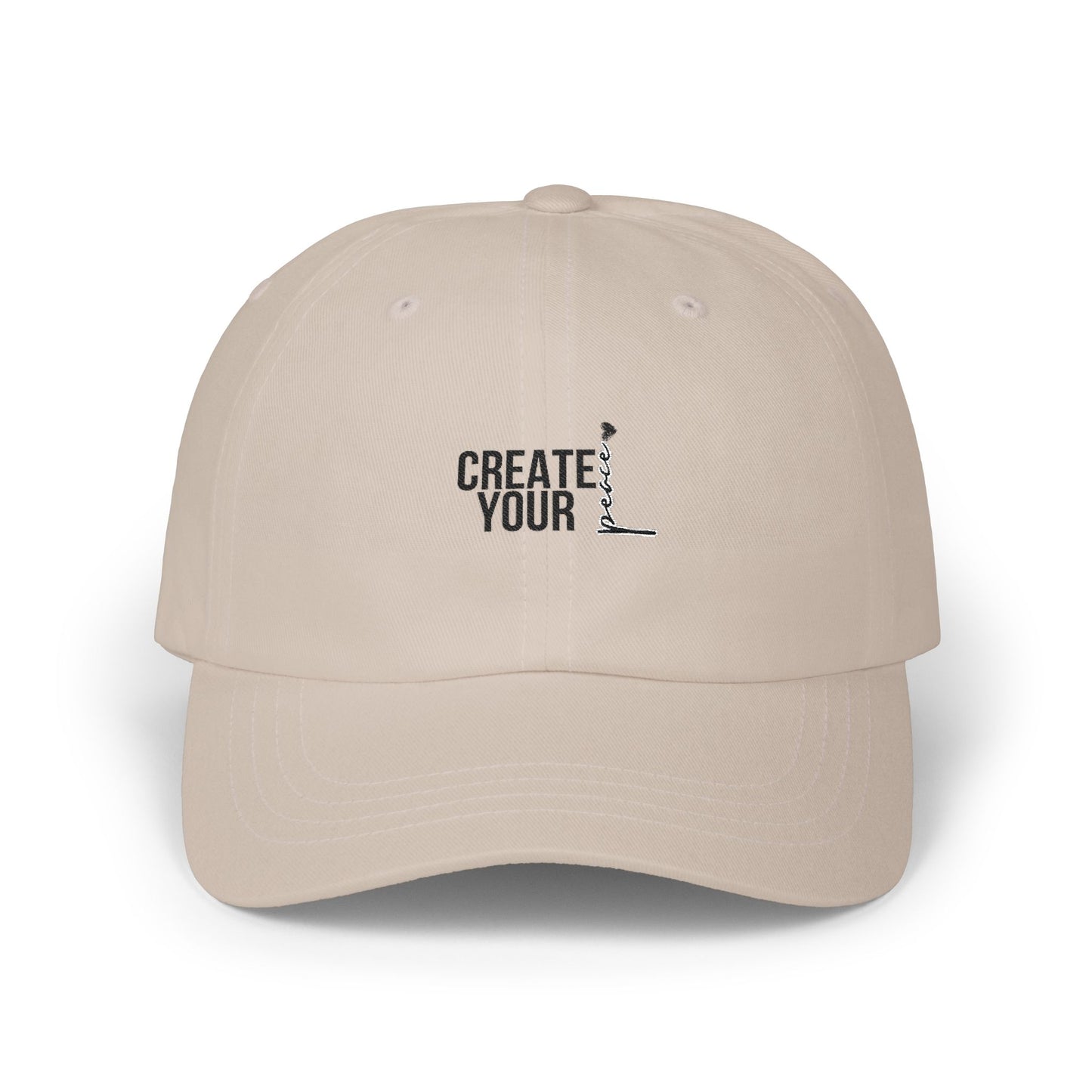 Create Your Peace Cap — Minimalist Embroidered Hat