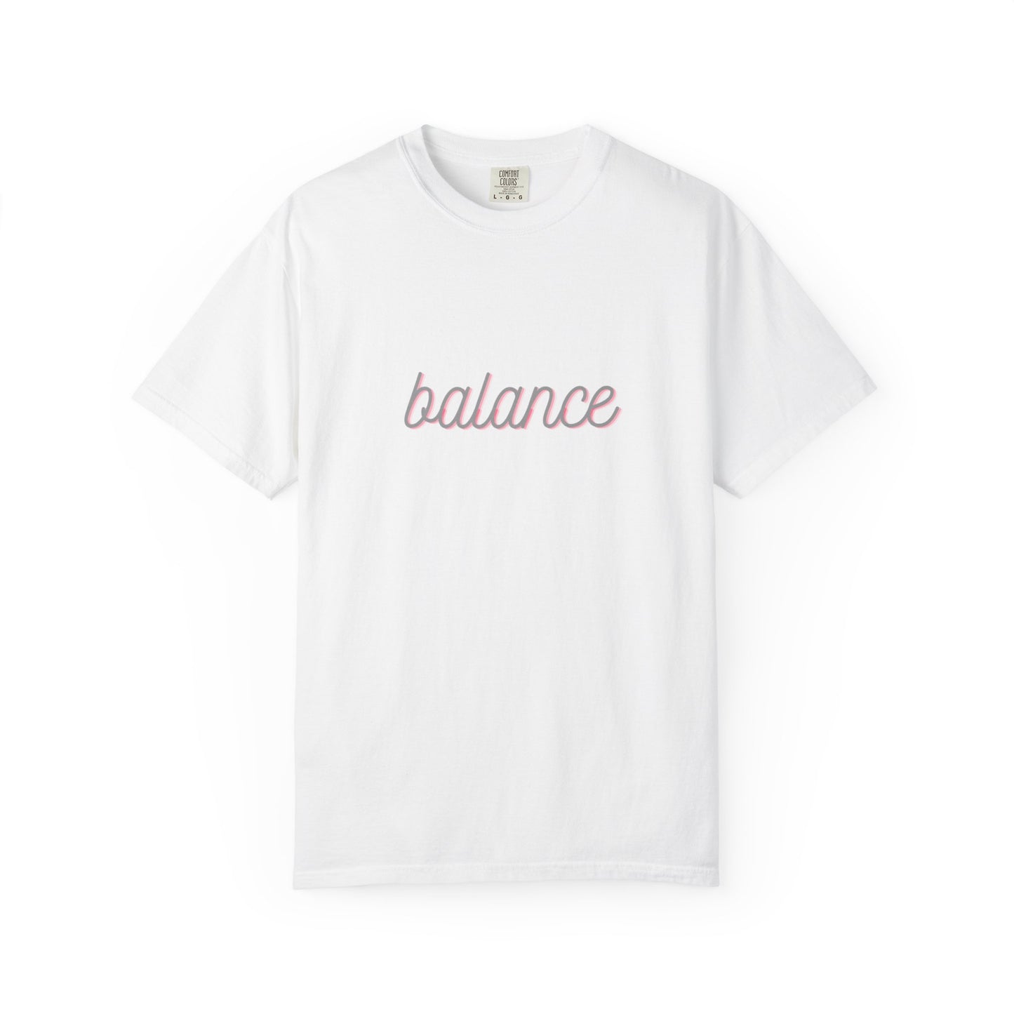Balance Tee — Minimalist Inspirational  T-Shirt  'balance' Text
