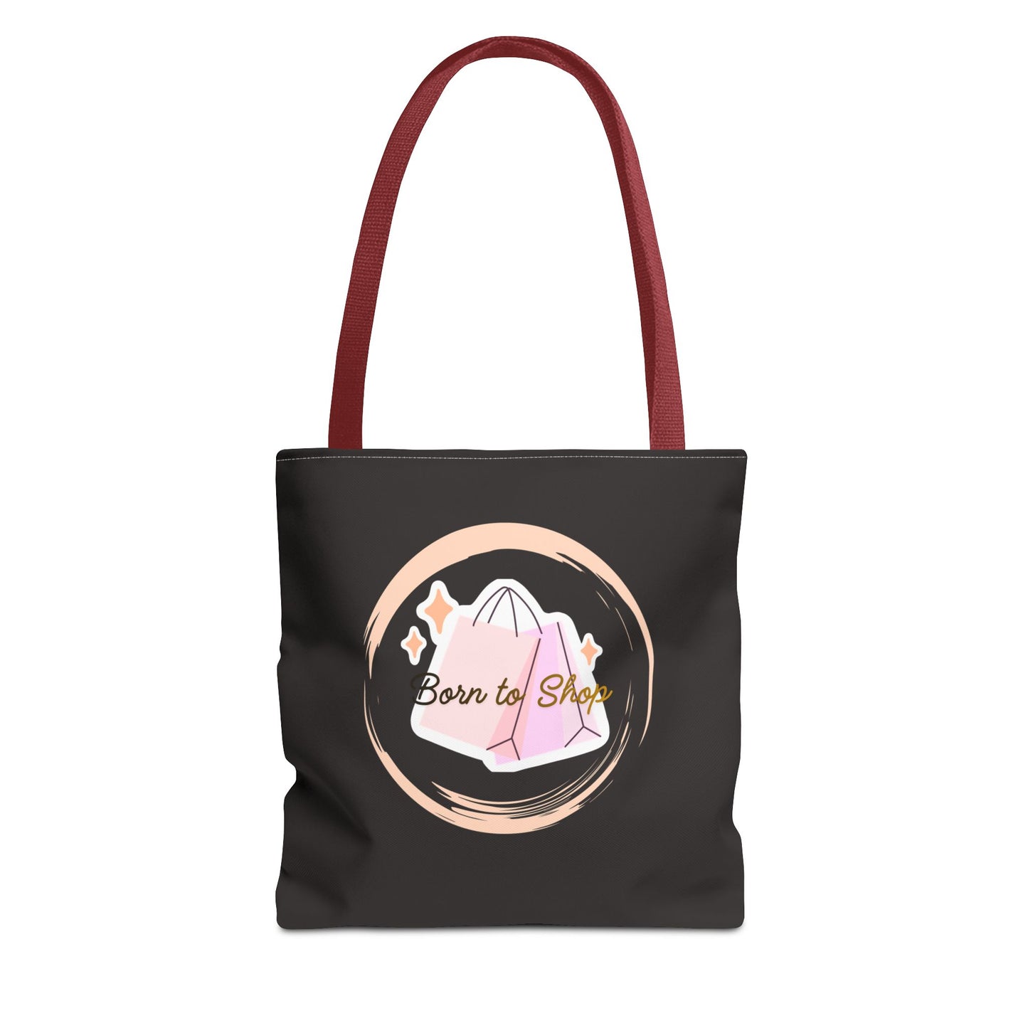 Shopping Tote Bag — "Born to Shop" Graphic Tote