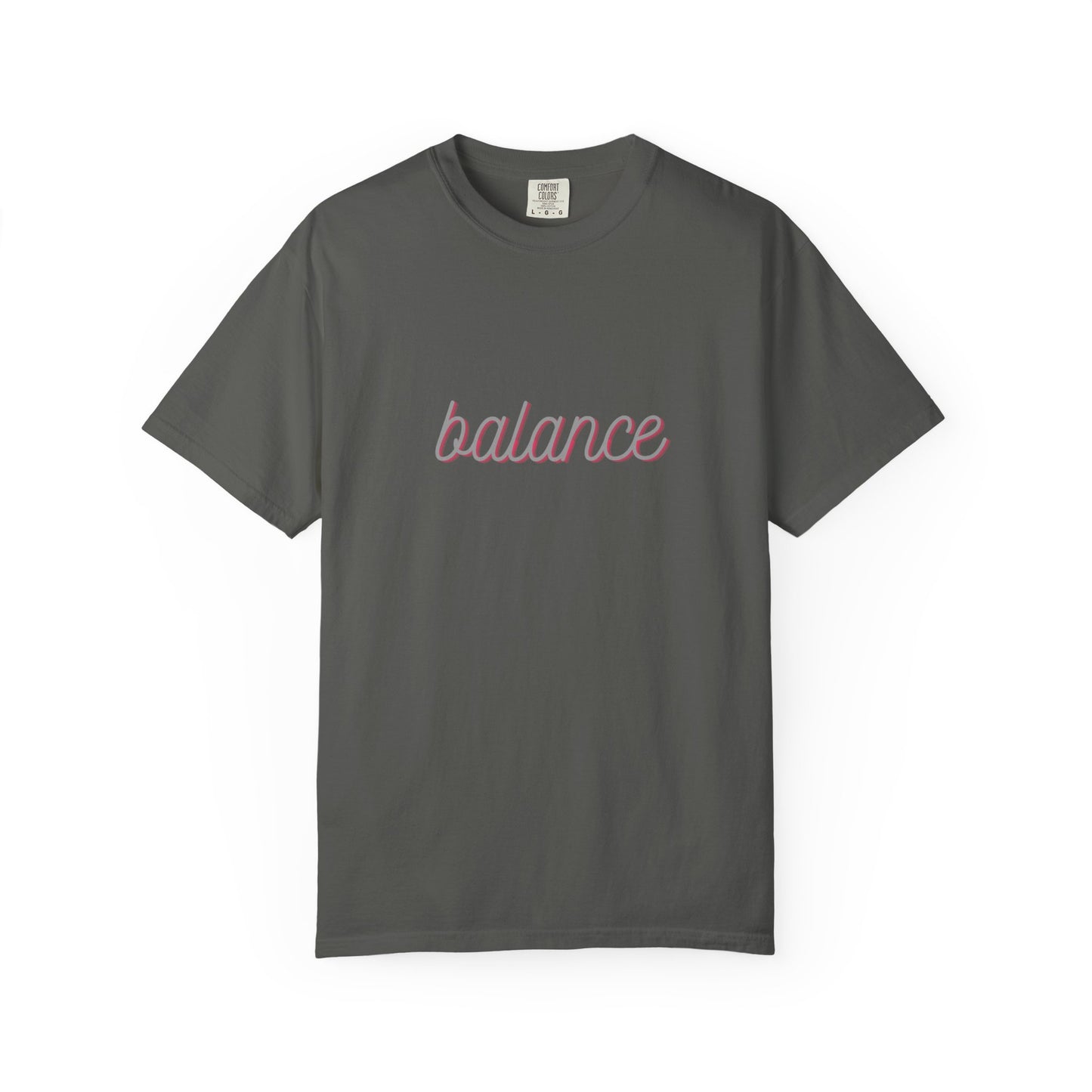 Balance Tee — Minimalist Inspirational  T-Shirt  'balance' Text