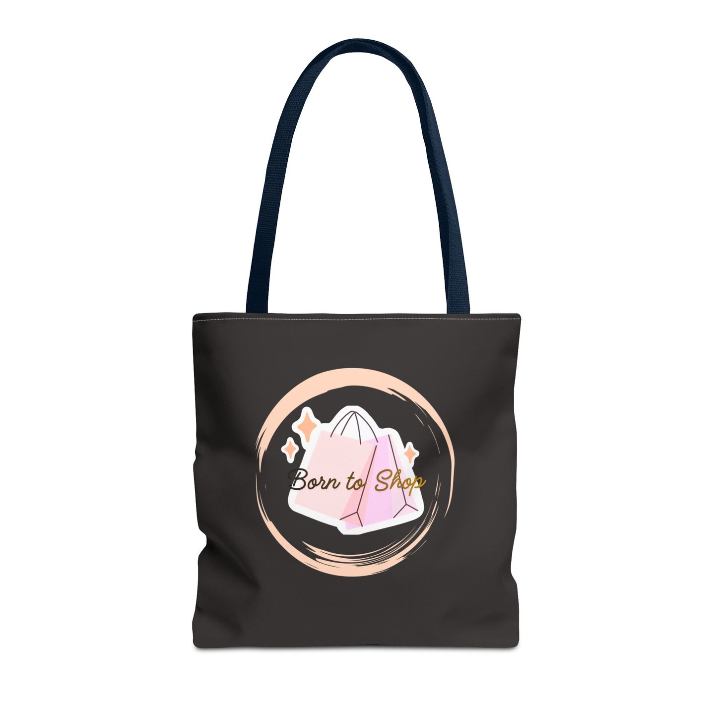 Shopping Tote Bag — "Born to Shop" Graphic Tote