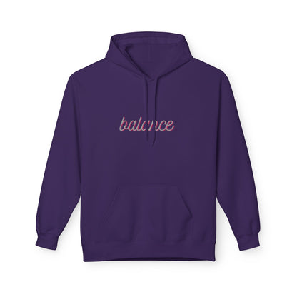 Balance Script Hoodie Typography Pullover