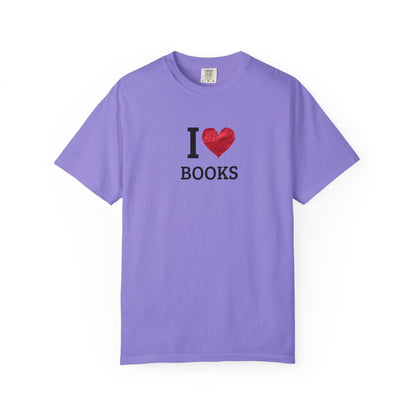I Love Books T-Shirt — Vintage Love Books Tee for Readers & Book Lovers