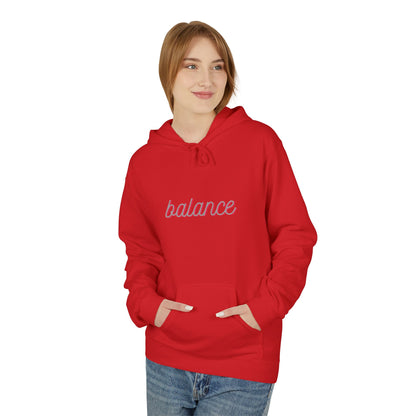 Balance Script Hoodie Typography Pullover
