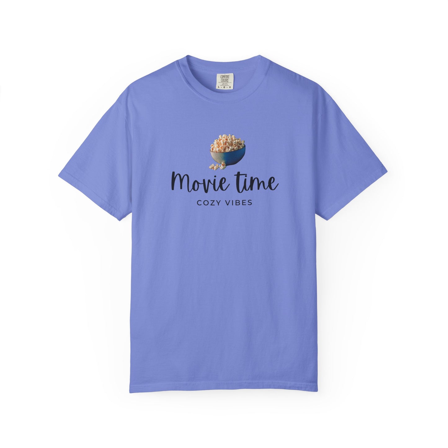 Movie Time T-Shirt – Cozy Vibes Popcorn Graphic Tee