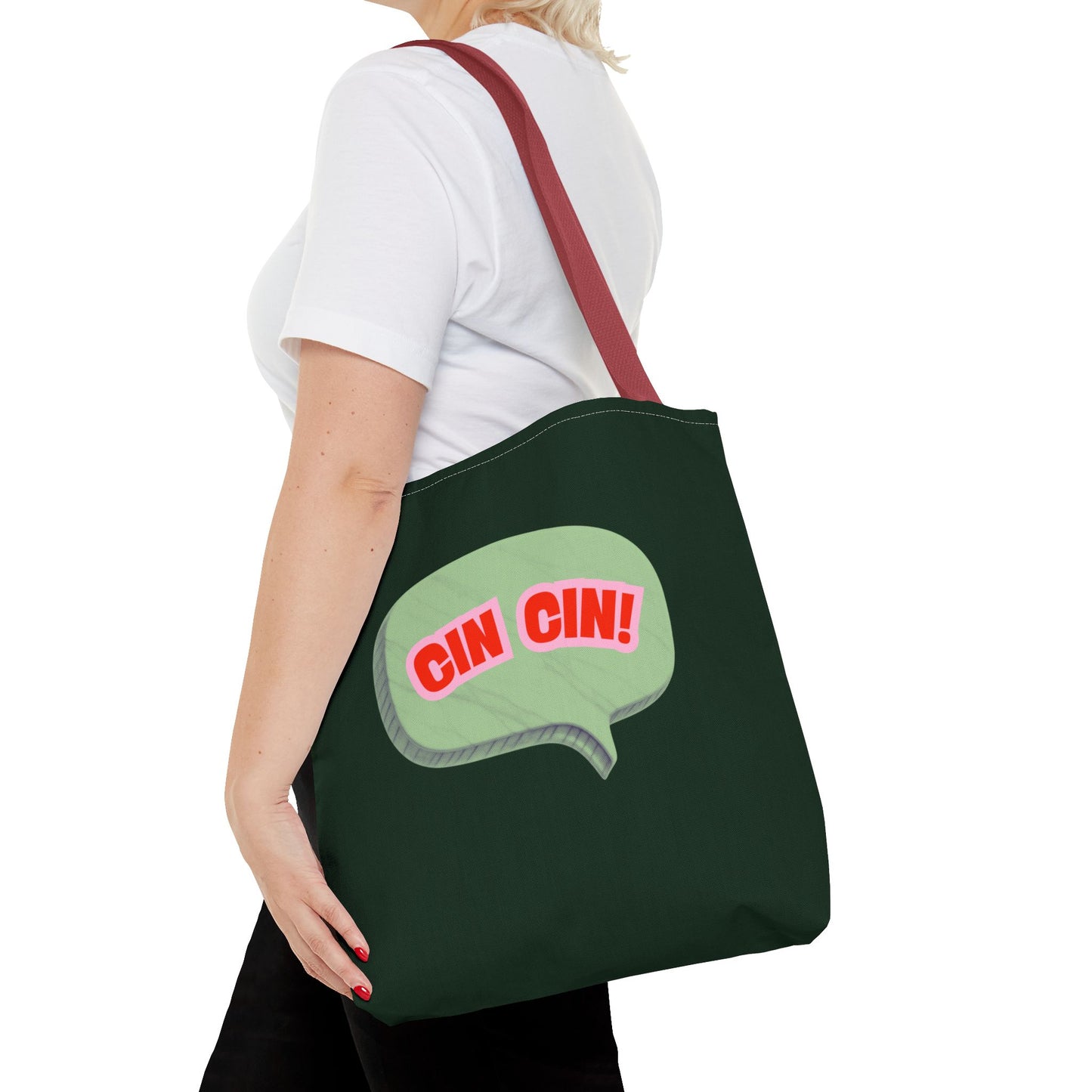 Cin Cin! Speech Bubble Cotton Tote Bag