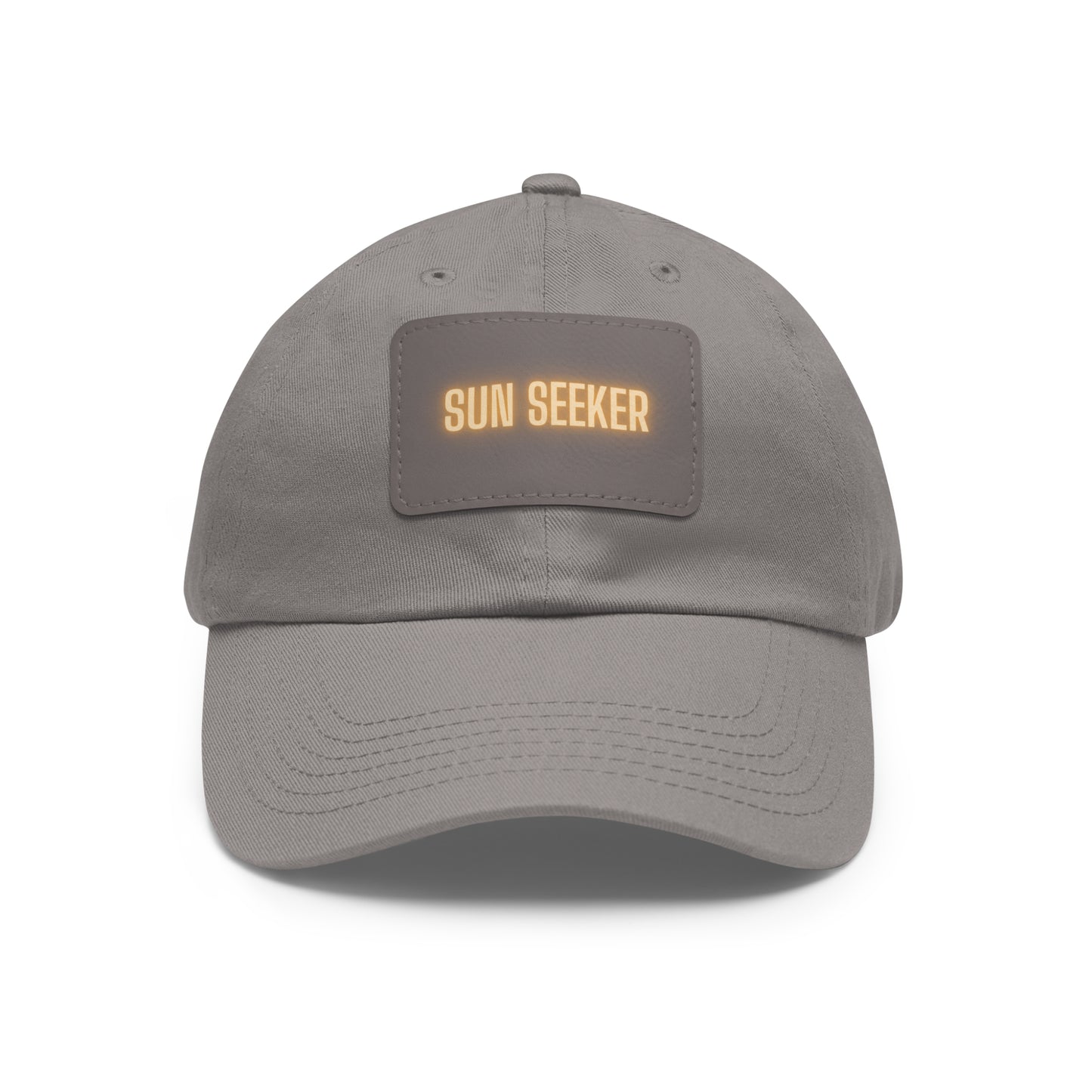 Sun Seeker Leather Patch Dad Hat