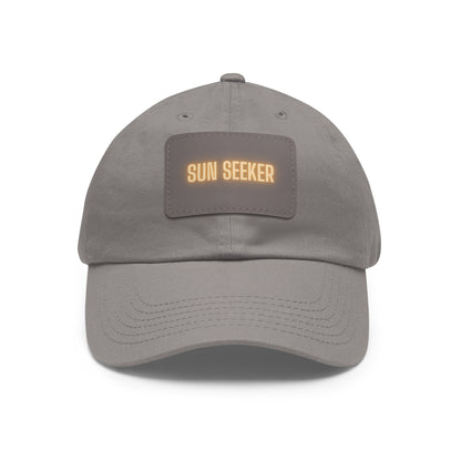 Sun Seeker Leather Patch Dad Hat