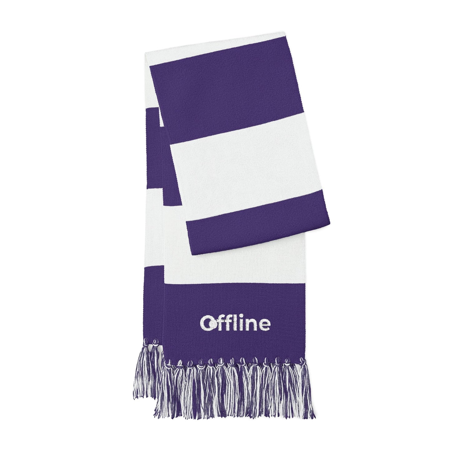 Embroidered 'Offline' Spectator Scarf