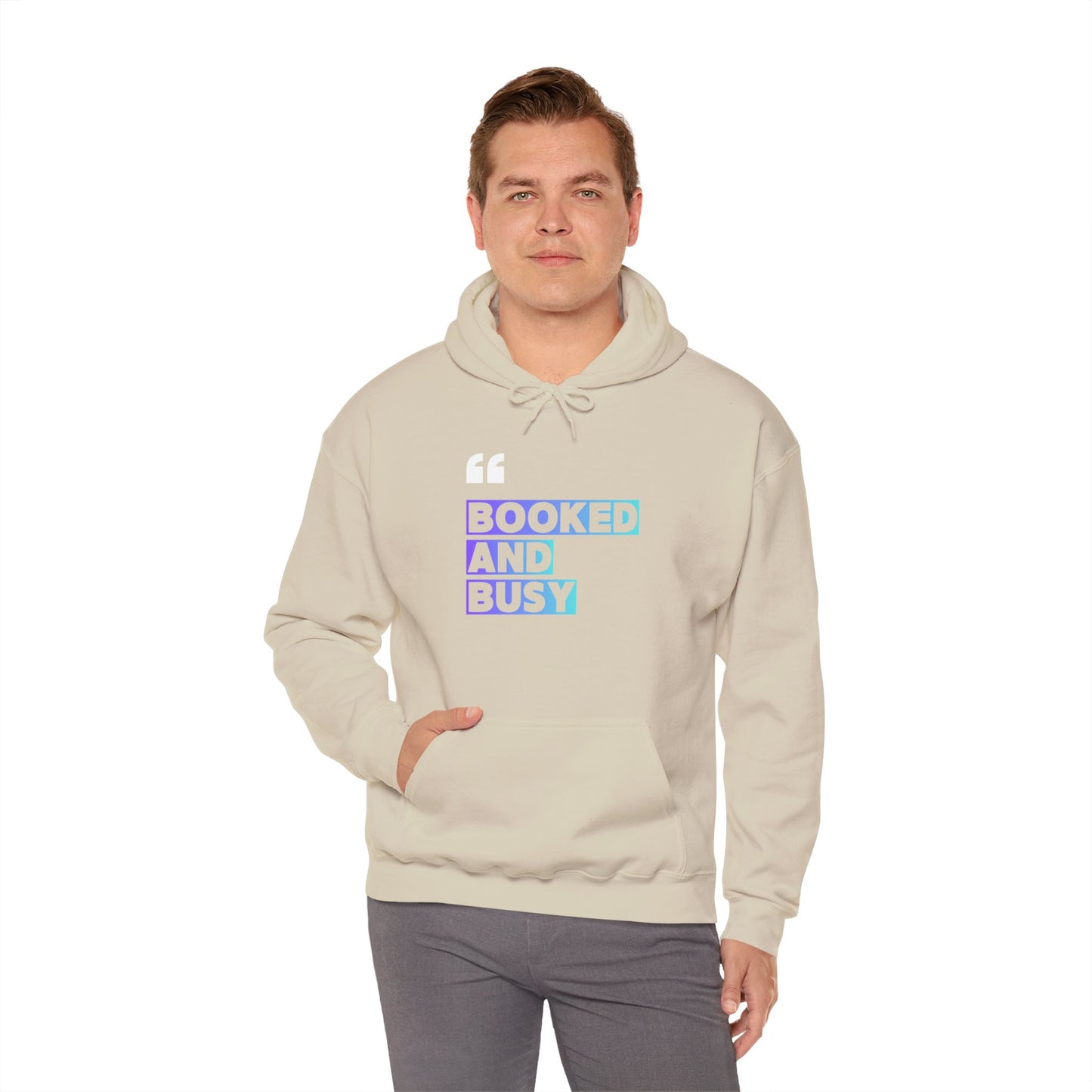 "Booked and Busy" Graphic Pullover for Readers & Creatives
