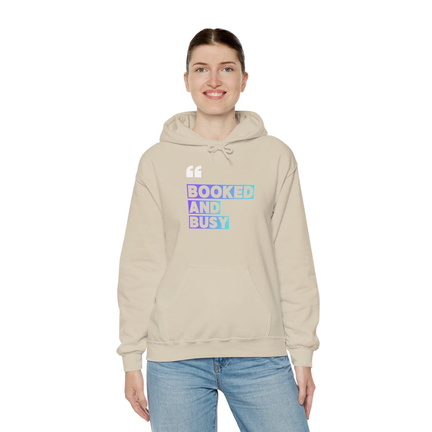 "Booked and Busy" Graphic Pullover for Readers & Creatives