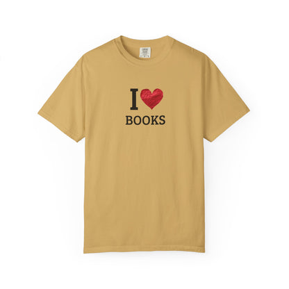 I Love Books T-Shirt — Vintage Love Books Tee for Readers & Book Lovers