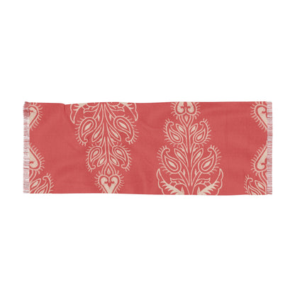 Boho Paisley Coral Lightweight Fashion Scarf