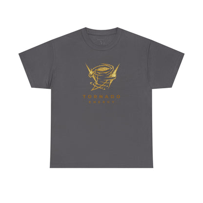 'Tornado Energy' Gold Storm Logo Graphic Tee