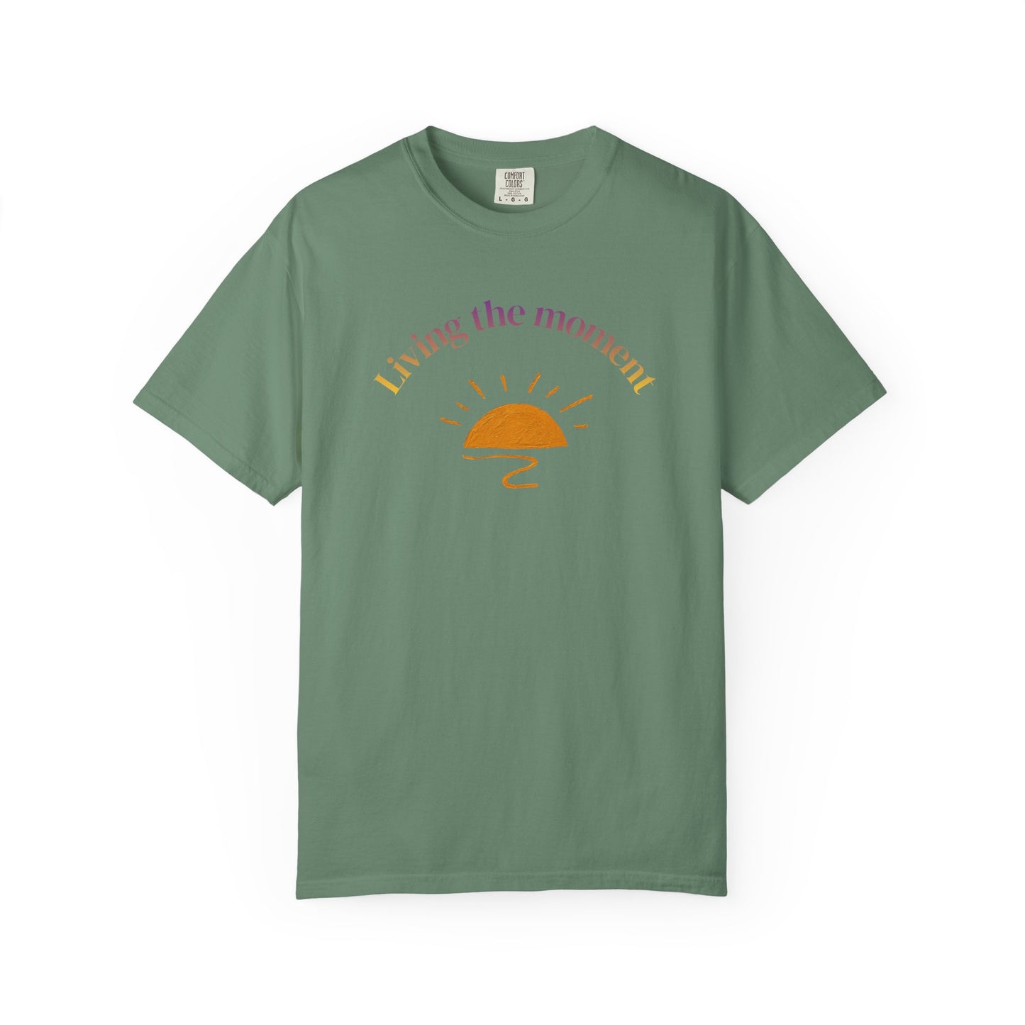 Living the Moment T-Shirt — Sunset Graphic Tee