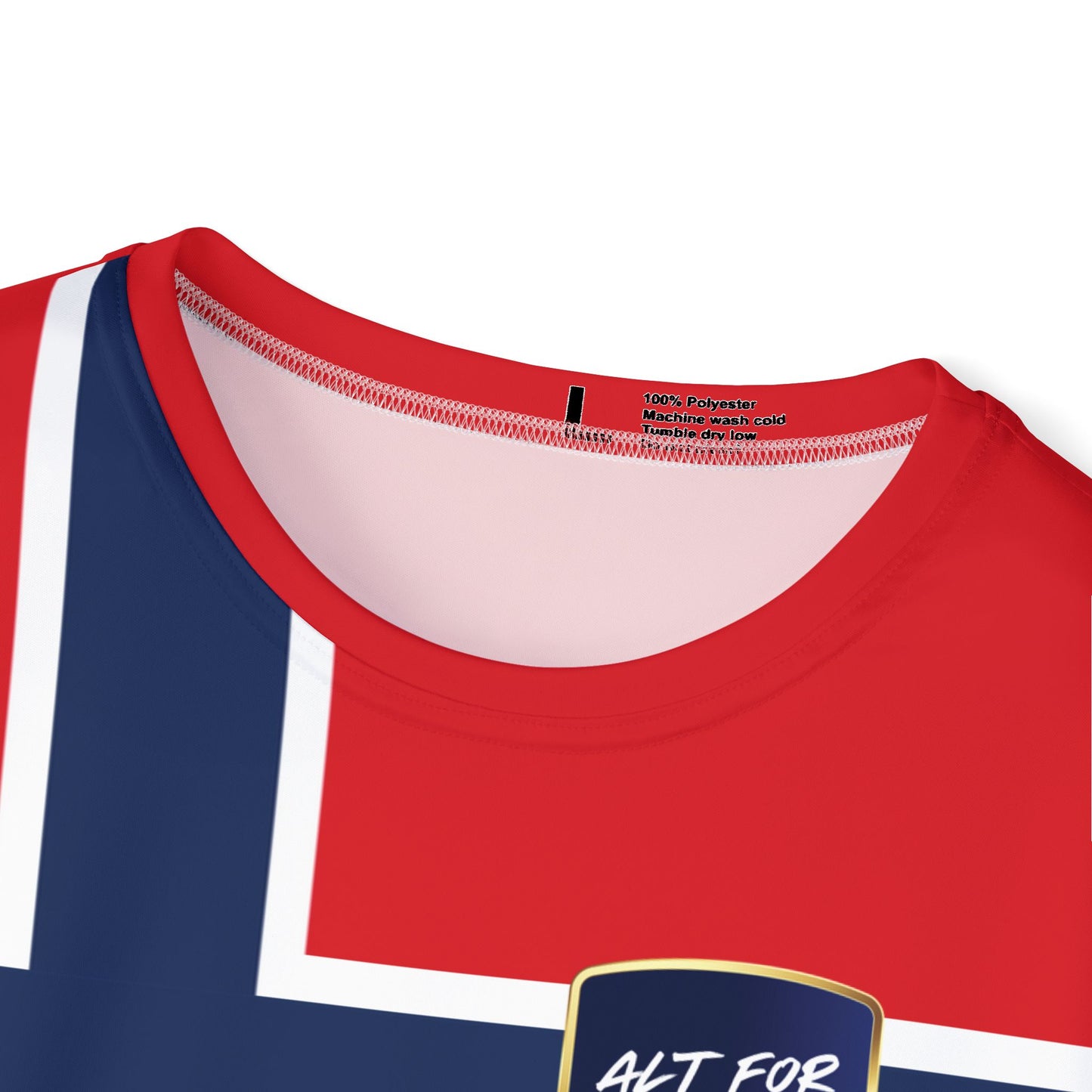 Norway Flag Sports Jersey — Alt For Norge Athletic Tee