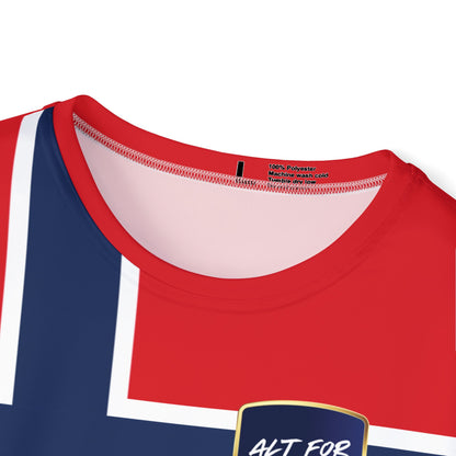 Norway Flag Sports Jersey — Alt For Norge Athletic Tee