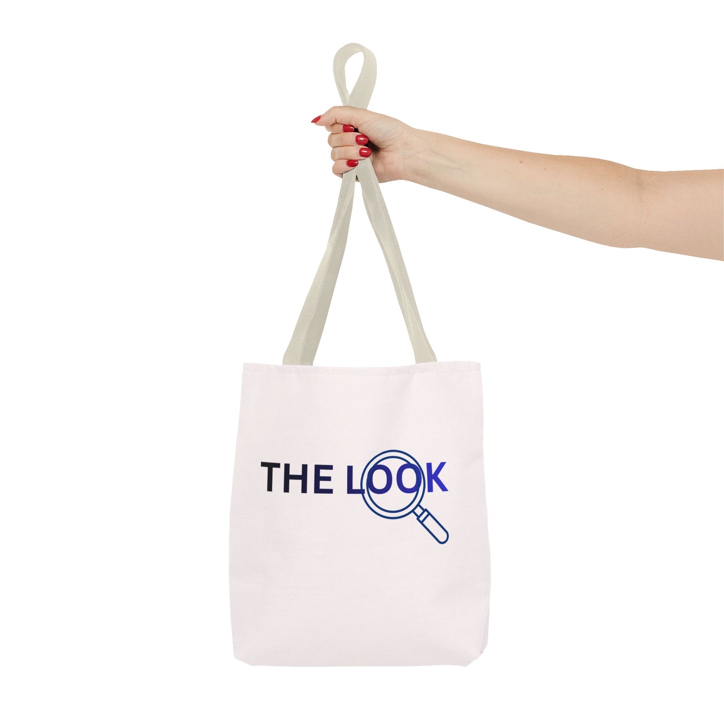 The Look Tote Magnifying Glass Logo Canvas Bag