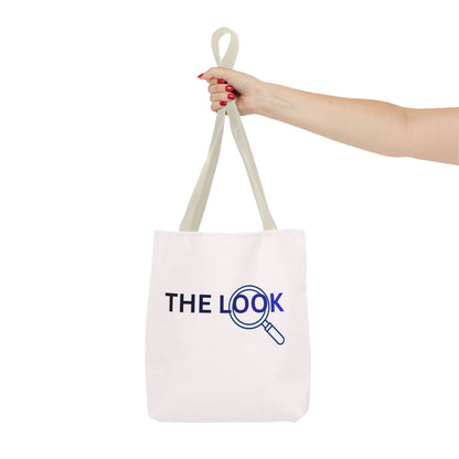 The Look Tote Magnifying Glass Logo Canvas Bag