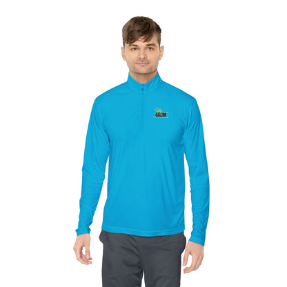 Stay Calm Retro Yellow Camper Logo Chest Embroidery Pullover
