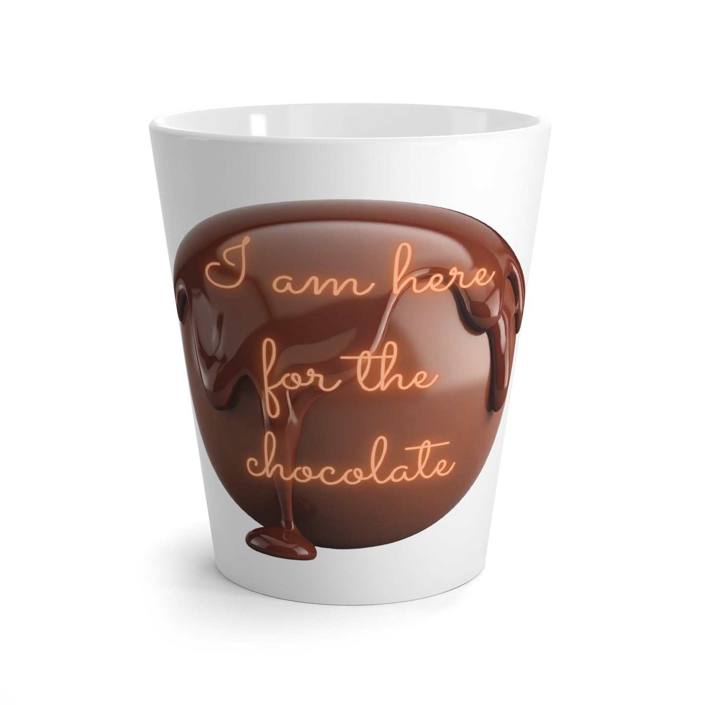 I'm here for the chocolate - Latte Mug (12 oz.)