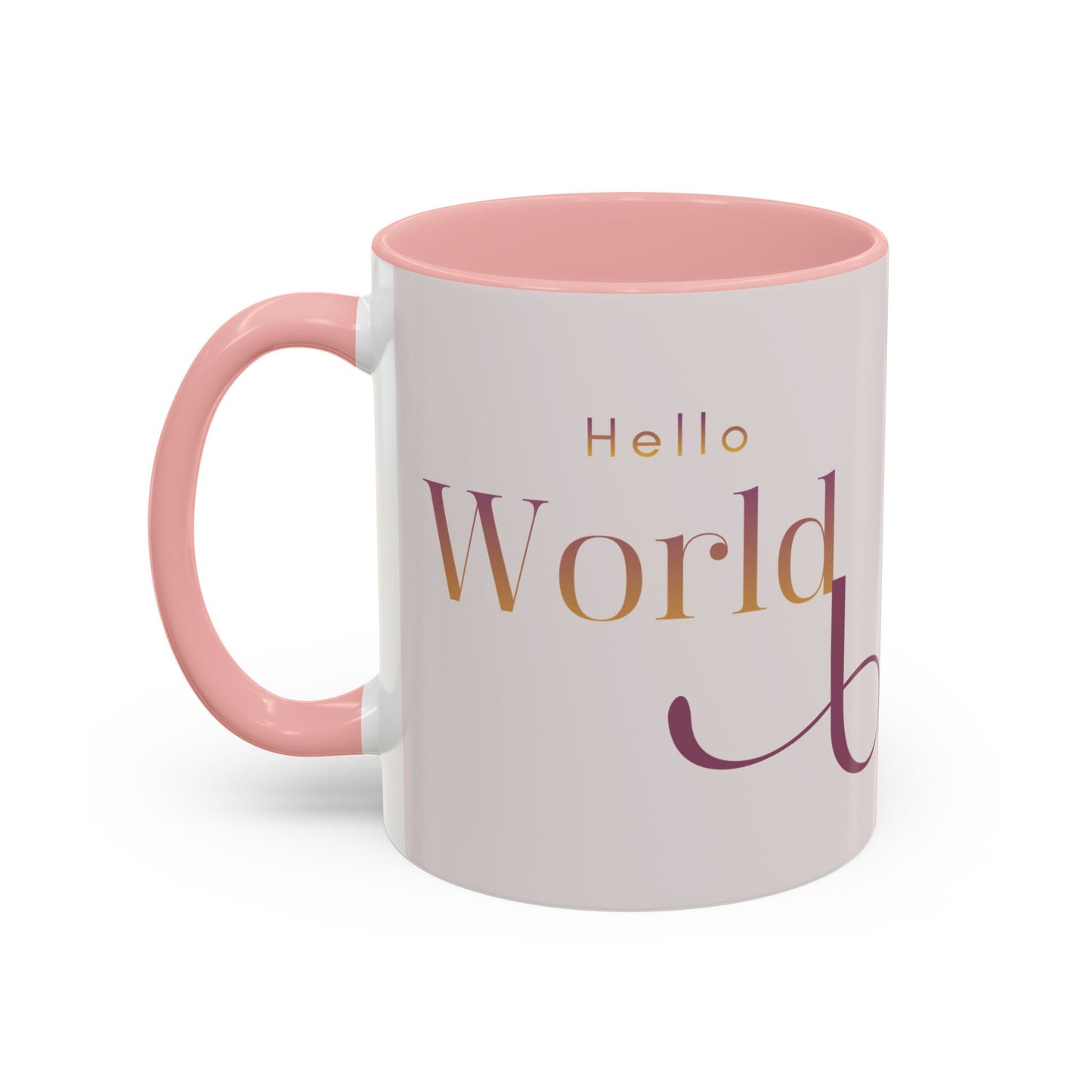 Hello World Modern Script Tech & Coder Accent Coffee Mug (11oz)