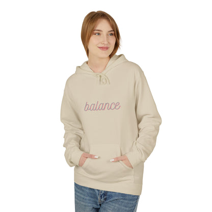Balance Script Hoodie Typography Pullover