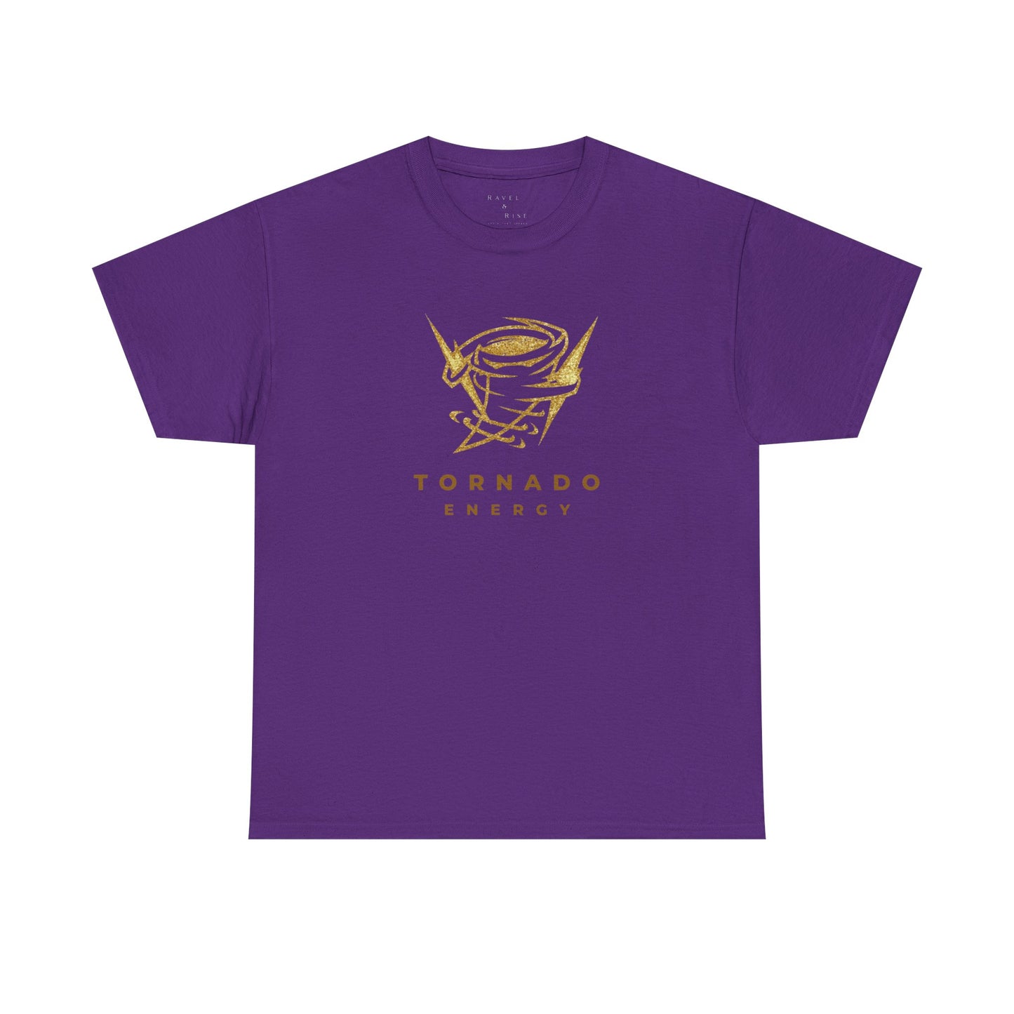 'Tornado Energy' Gold Storm Logo Graphic Tee