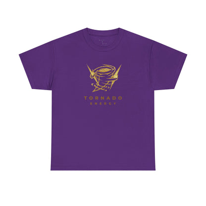 'Tornado Energy' Gold Storm Logo Graphic Tee