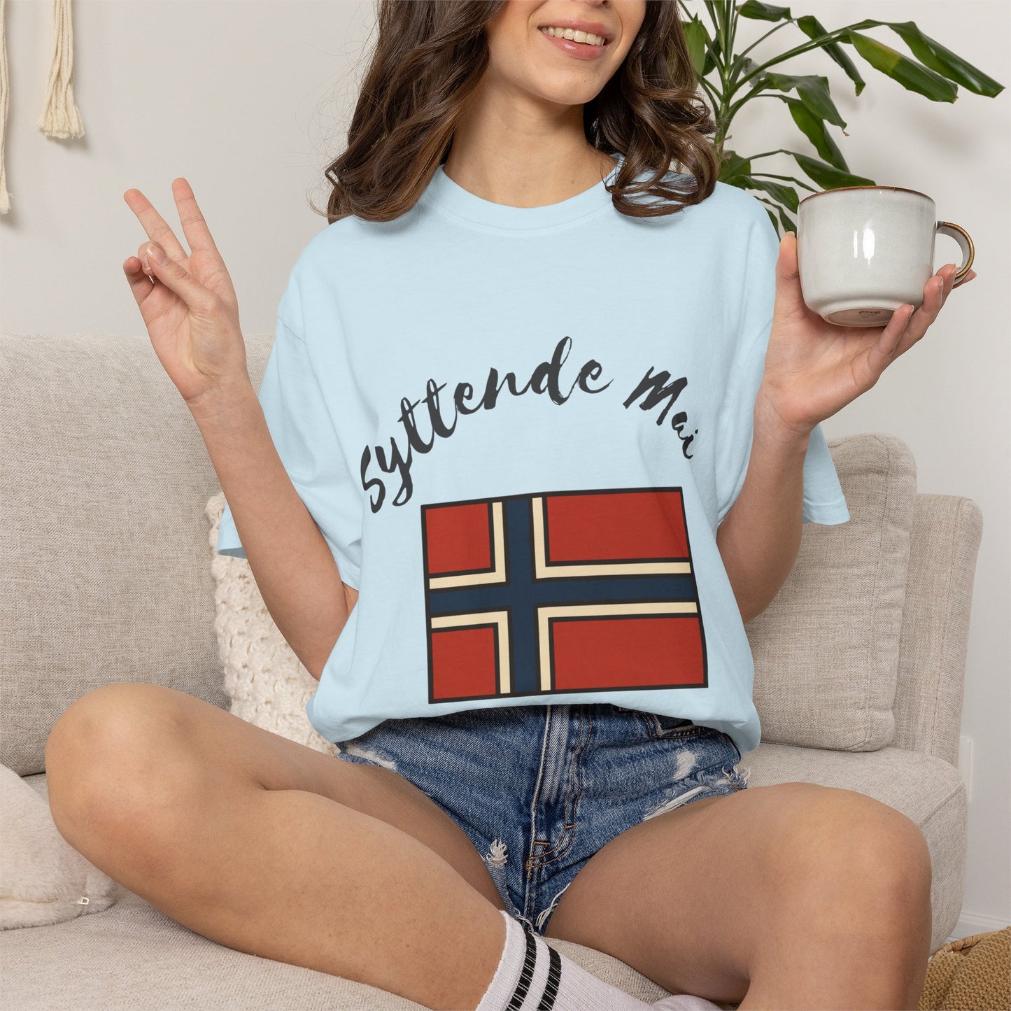 Norwegian Flag T-Shirt Syttende Mai Celebration Tee