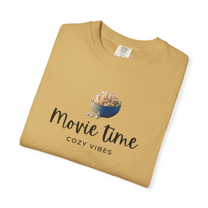 Movie Time T-Shirt – Cozy Vibes Popcorn Graphic Tee