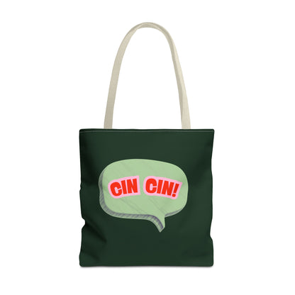 Cin Cin! Speech Bubble Cotton Tote Bag