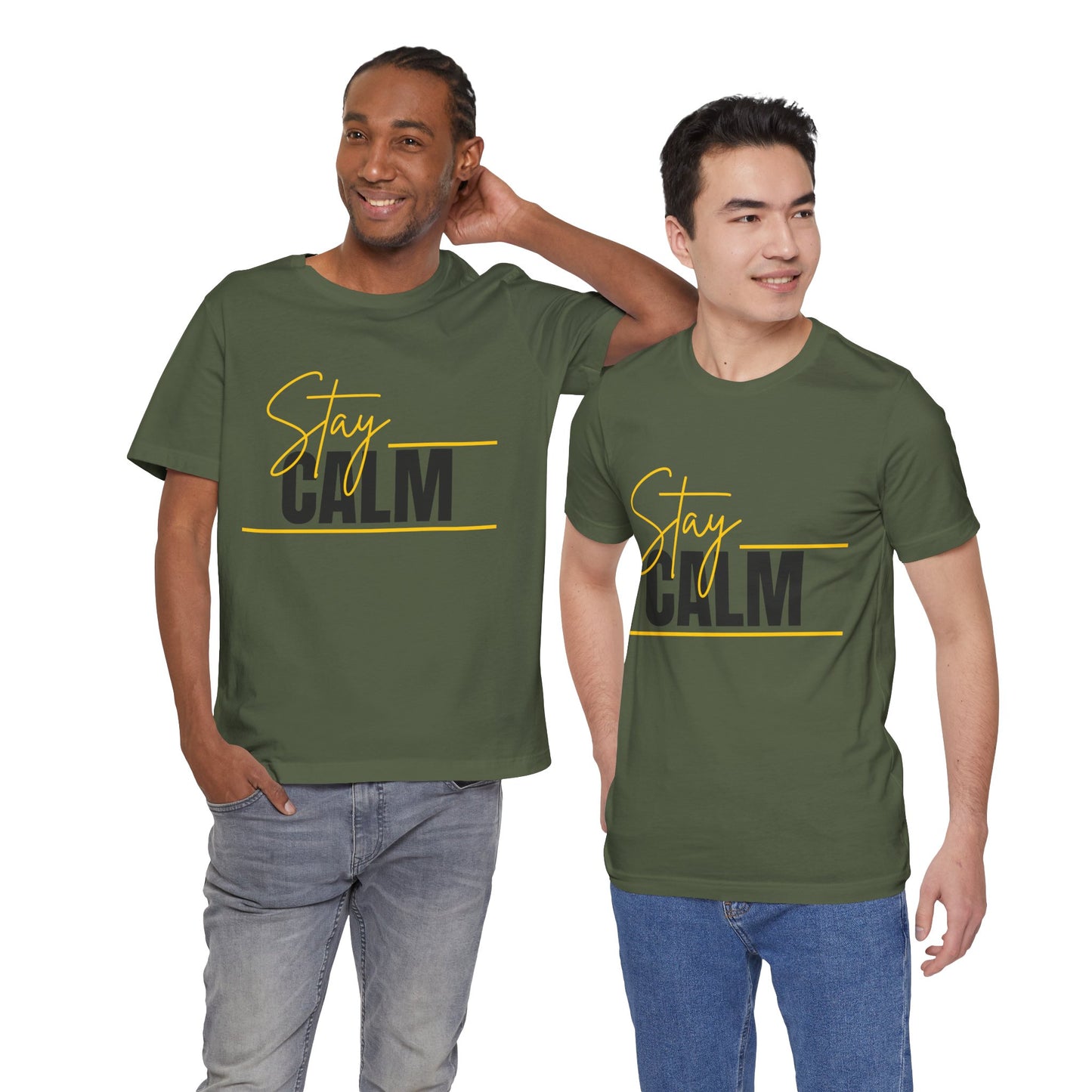 Stay Calm Tee  Minimal Motivational Graphic T-Shirt