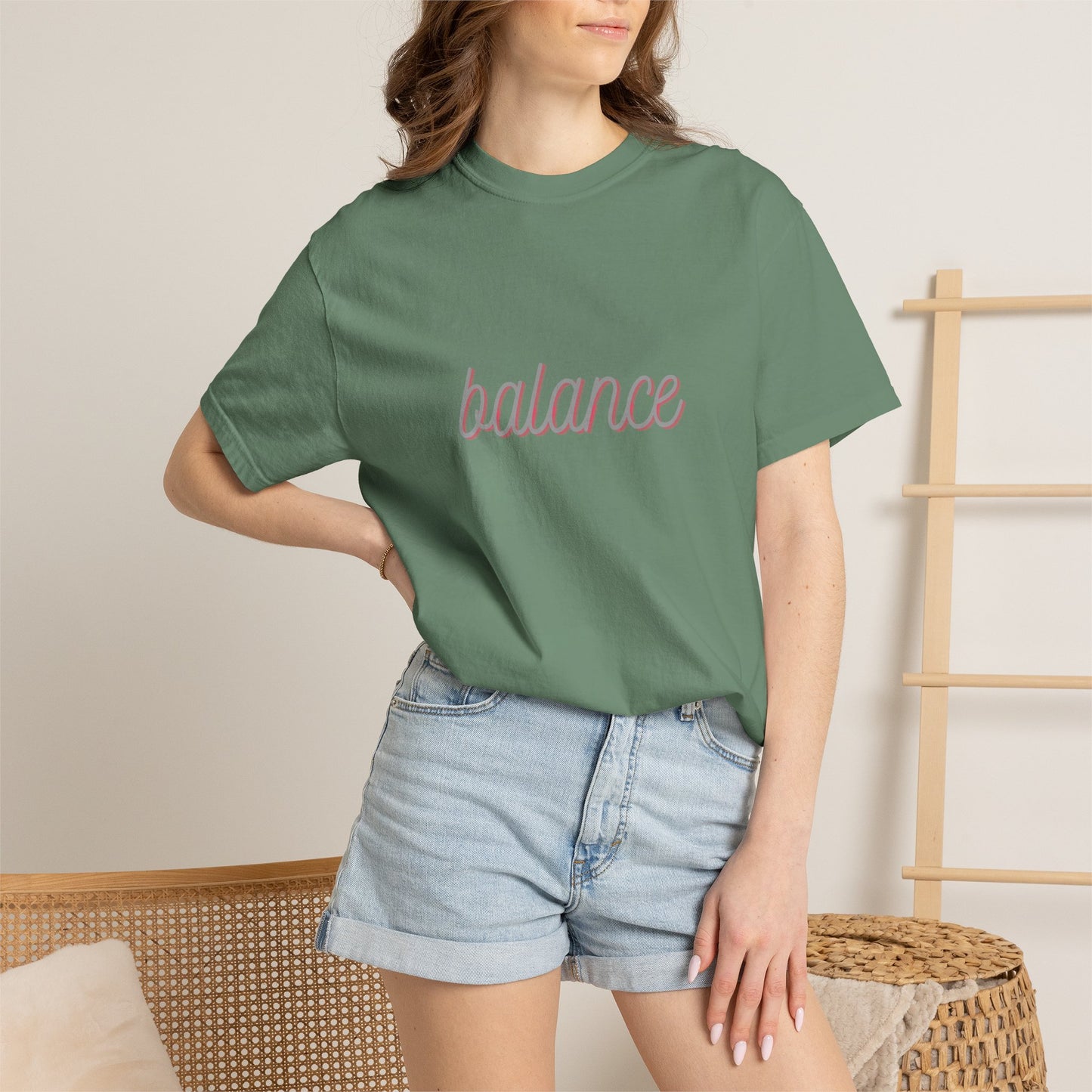Balance Tee — Minimalist Inspirational  T-Shirt  'balance' Text