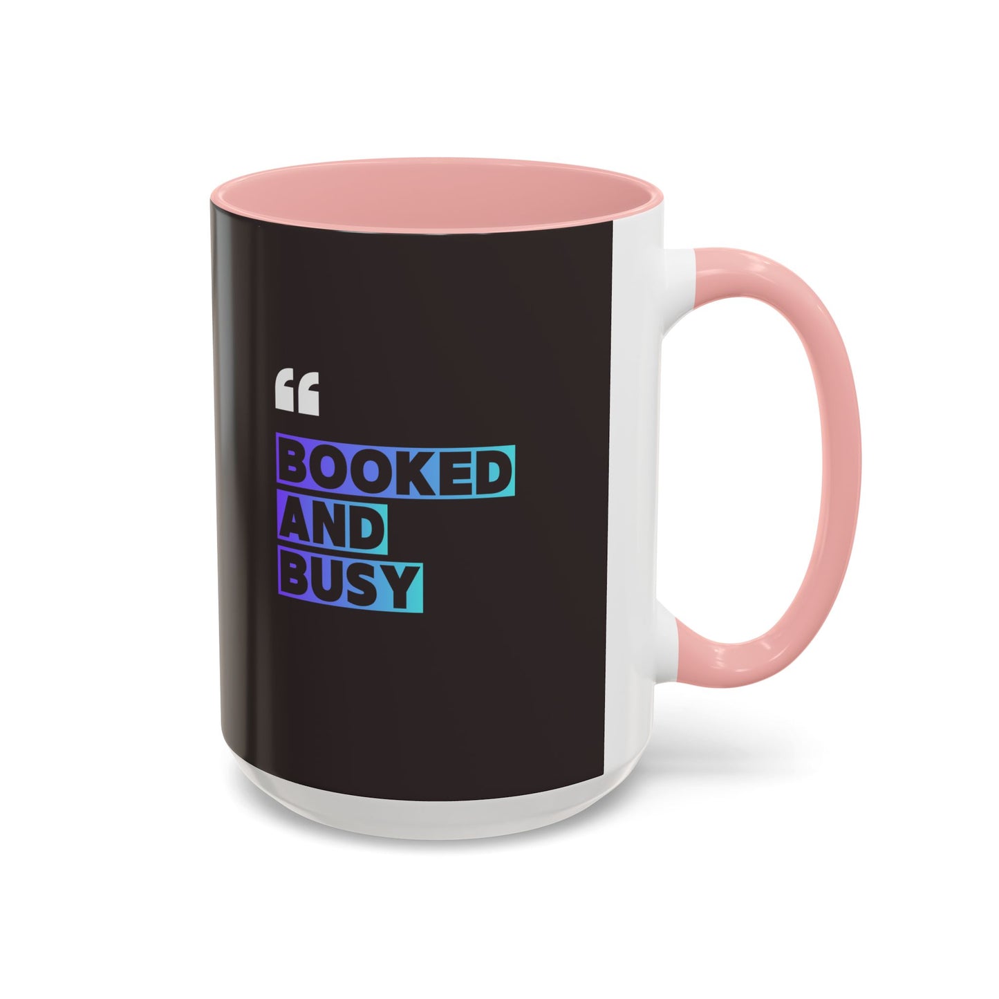 Booked and Busy Accent Coffee Mug — 11/15oz
