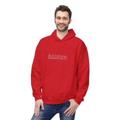 Balance Script Hoodie Typography Pullover