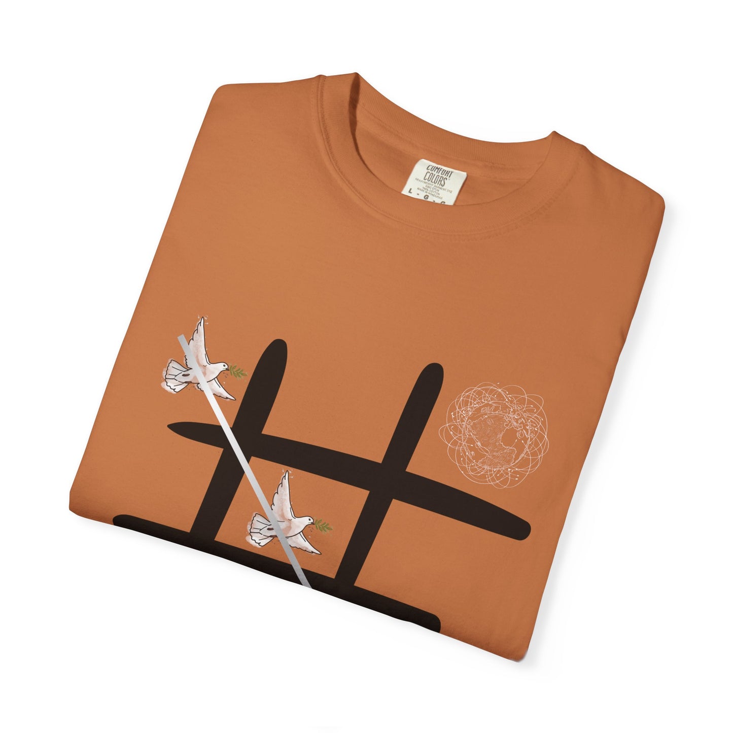 Tic Tac Doves Graphic T-Shirt Peace Wins