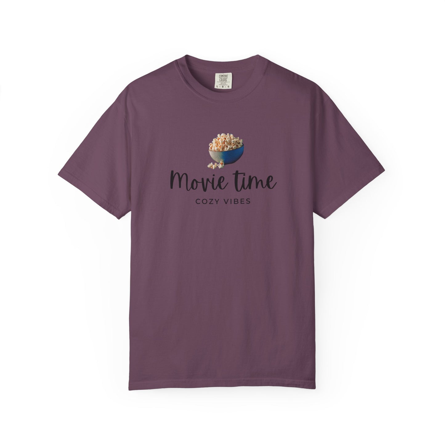 Movie Time T-Shirt – Cozy Vibes Popcorn Graphic Tee