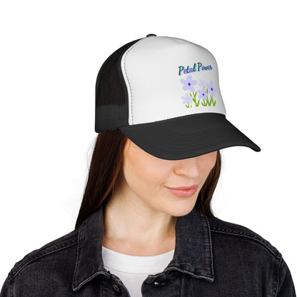 Petal Power Cap with Purple Flowers