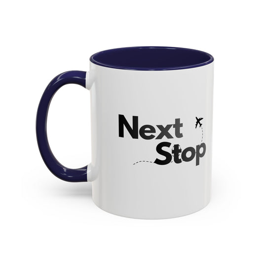 Next Stop Travel Accent Coffee Mug (11oz)