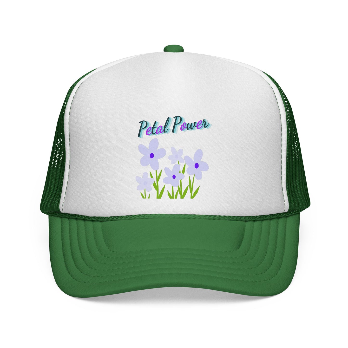 Petal Power Cap with Purple Flowers