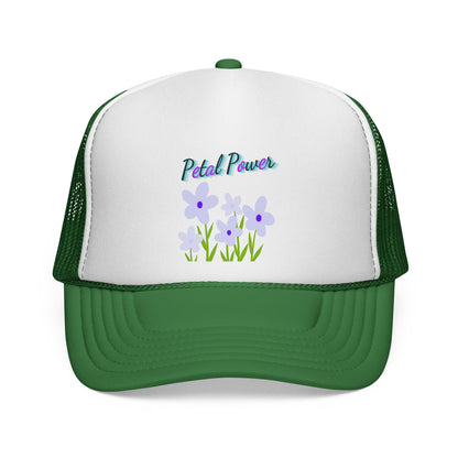 Petal Power Cap with Purple Flowers
